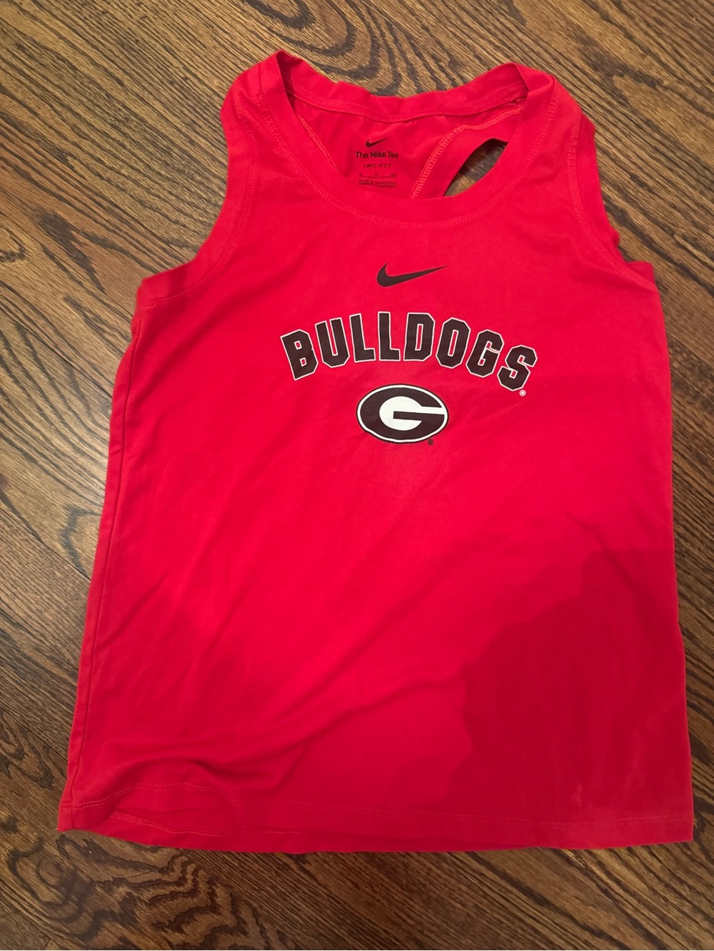 Nike Red Athletic Tank with Black Swoosh